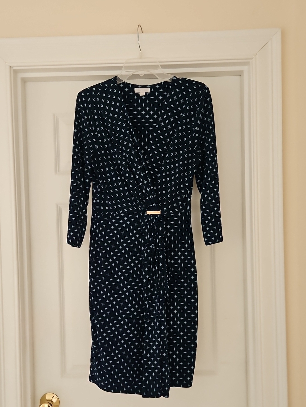 Charter Club | Dresses | Charter Club Navy Wrap Dress With White Star Print